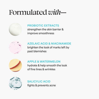 TULA Skin Care Breakout Star - Acne Moisturizer, Prevents & Treats Mild Breakouts, Brightens Marks, Soothes Skin, Contains Probiotics, Salicylic & Azelaic Acid, Niacinamide, Watermelon, 1.7 fl oz.