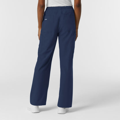 Wink NURTUR Scrubs for Women, Straight Leg Cargo Scrub Pant - Navy, XL