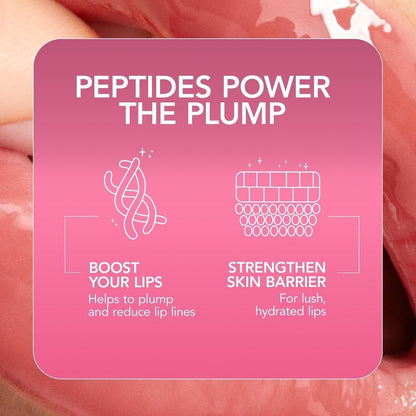 Buxom Plump Shot Peptides Lip Serum, Filler, Travel Size