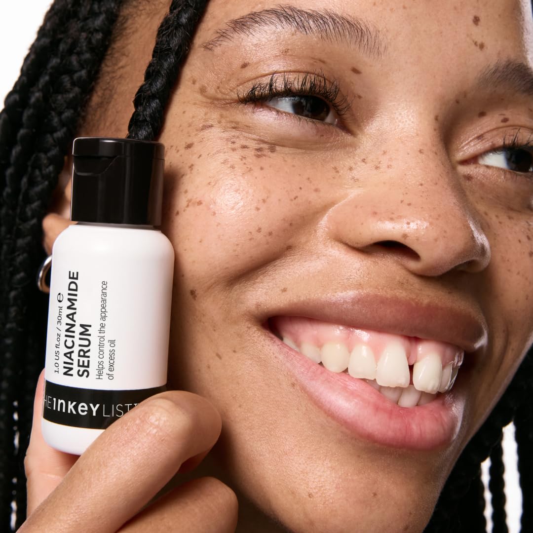 The INKEY List 10% Niacinamide Serum, Lightweight Oil Control Serum Helps with Blemishes and Appearance of Redness, Hydrating 1% Hyaluronic Acid 30ml, 1 fl oz