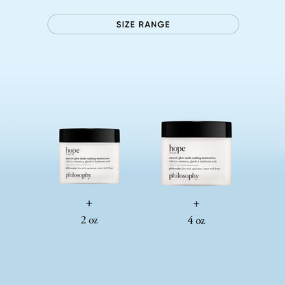 philosophy hope in a jar smooth-glow multi-tasking face moisturizer - with pro-vitamin P, glycolic & hyaluronic acid - provides deep & long-lasting hydration & smoother, radiant skin