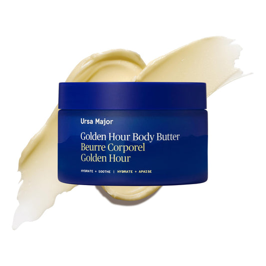 Ursa Major Golden Hour Body Butter | Fast Absorbing Body Lotion | Provides Deep Hydration & Supports Skin’s Barrier | Rich Texture, Non-Greasy Finish | Vegan, Cruelty-Free, Non-Toxic | 6.7 ounce