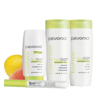 PEVONIA Spateen Blemished Skin Home Care Kit, 10.1 oz.