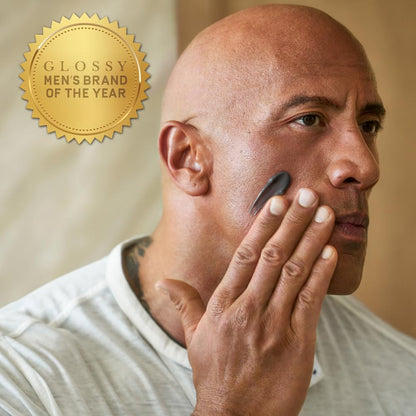 PAPATUI by Dwayne Johnson Men's Exfoliating Facial Scrub + Under Eye Patch (1 ct) Bundle | Unscented Scrub with Peptides, Volcanic Ash, Niacinamide & Hyaluronic Acid | Reduces Puffiness & Dark Circles