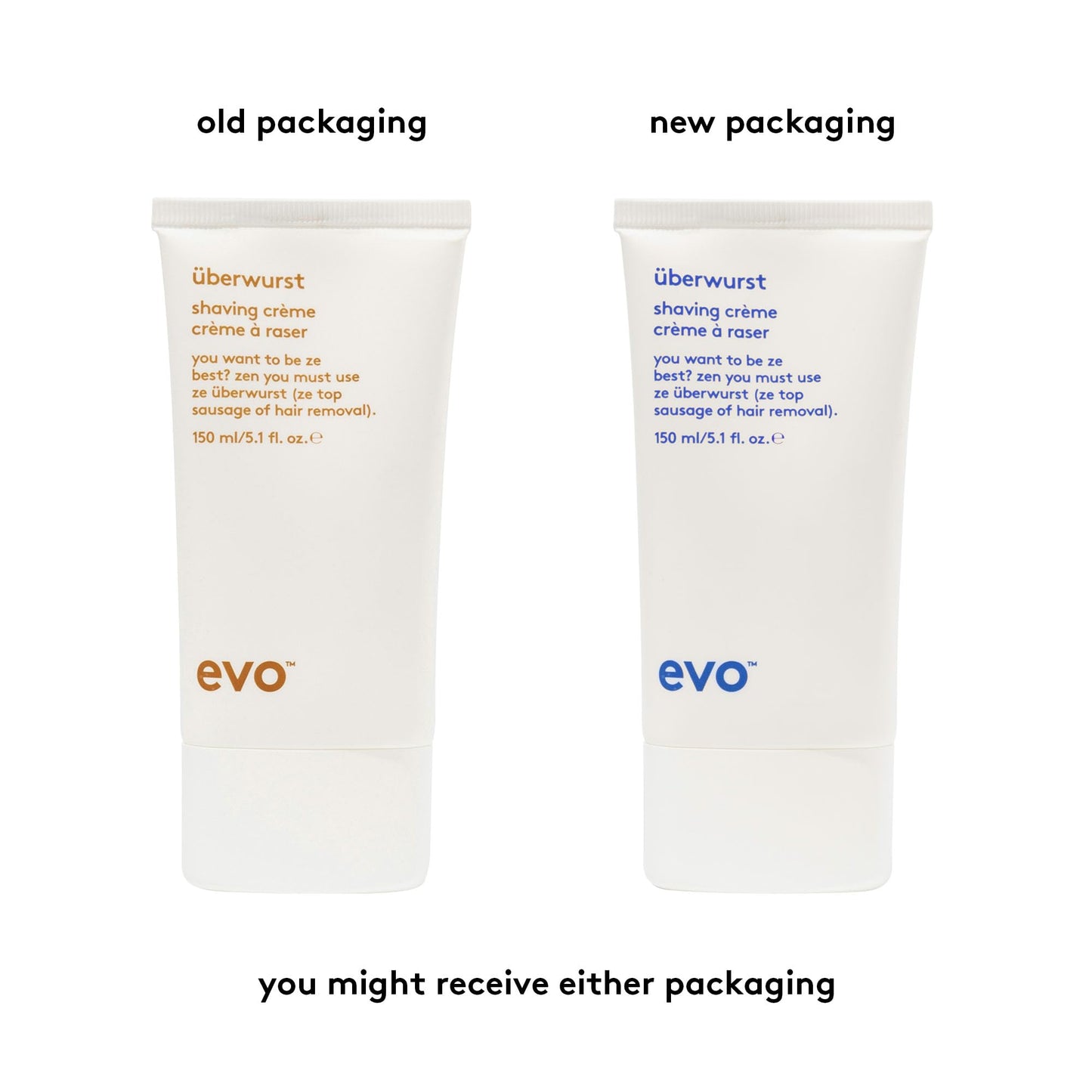 EVO Uberwurst Moisturizing, Sensitive Shaving Cream for All Skin Types - Reduces Razor Burn, Softens & Protects - 5.1 fl oz