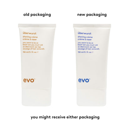 EVO Uberwurst Moisturizing, Sensitive Shaving Cream for All Skin Types - Reduces Razor Burn, Softens & Protects - 5.1 fl oz