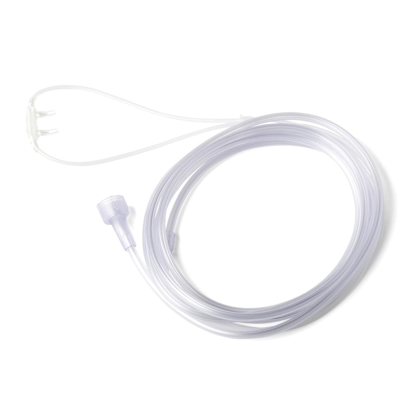 Medline Supersoft Nasal Oxygen Cannula, Universal Connector, 25-Foot Tubing, Adult Size, Pack of 25