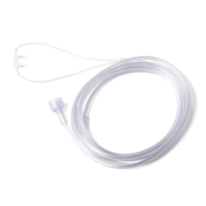 Medline Supersoft Nasal Oxygen Cannula, Universal Connector, 25-Foot Tubing, Adult Size, Pack of 25