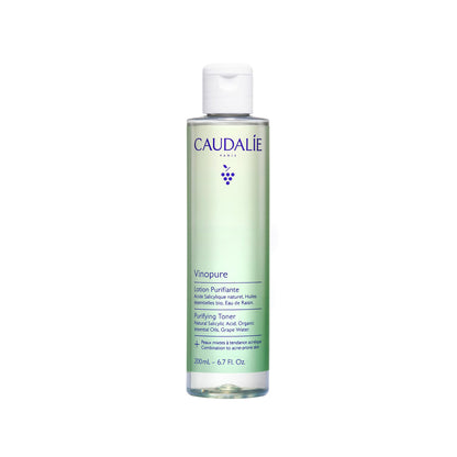 Caudalie Vinopure Salicylic Acid Pore Minimizing and Exfoliating Toner with Organic Rose Water
