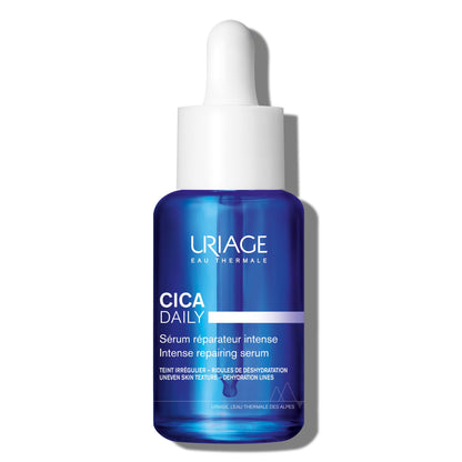 Uriage Cica-Daily Intense Repairing Serum, Made With Prebiotic, Hyaluronic Acid & Centella Asiatica, Boosts Skin Repair, Paraben & Fragrance-Free, Non-Comedogenic
