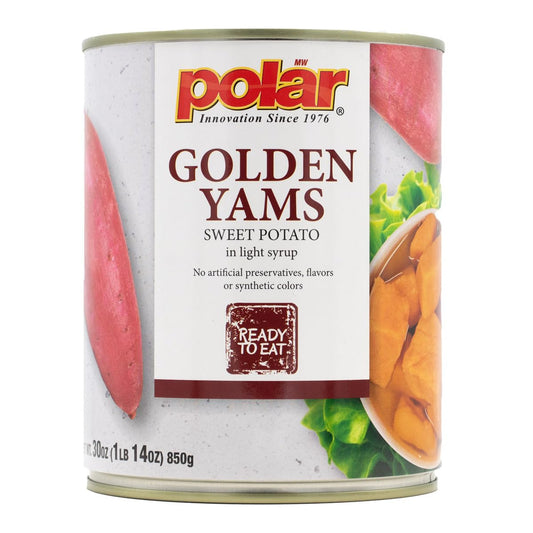 MW Polar Golden Yams Sweet Potato in Light Syrup, 30oz (Pack of 1)