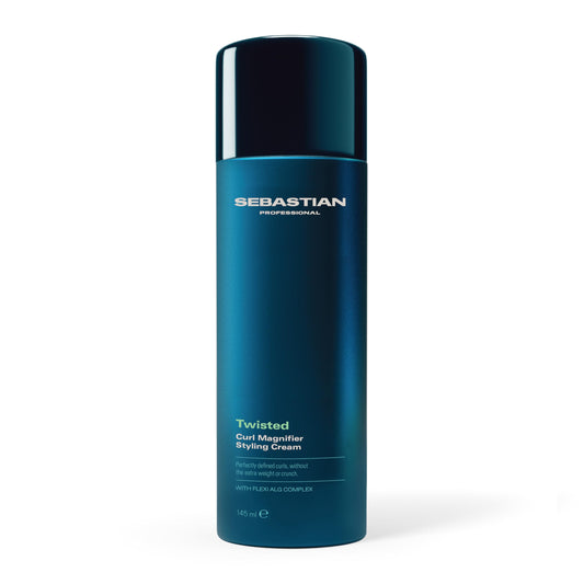 Sebastian Professional Twisted Curl Magnifier Cream | Curl Magnifier Hair Styling Cream | Weightless, Touchable Defined Natural-Looking Curls | 4.9 fl oz | Packaging May Vary