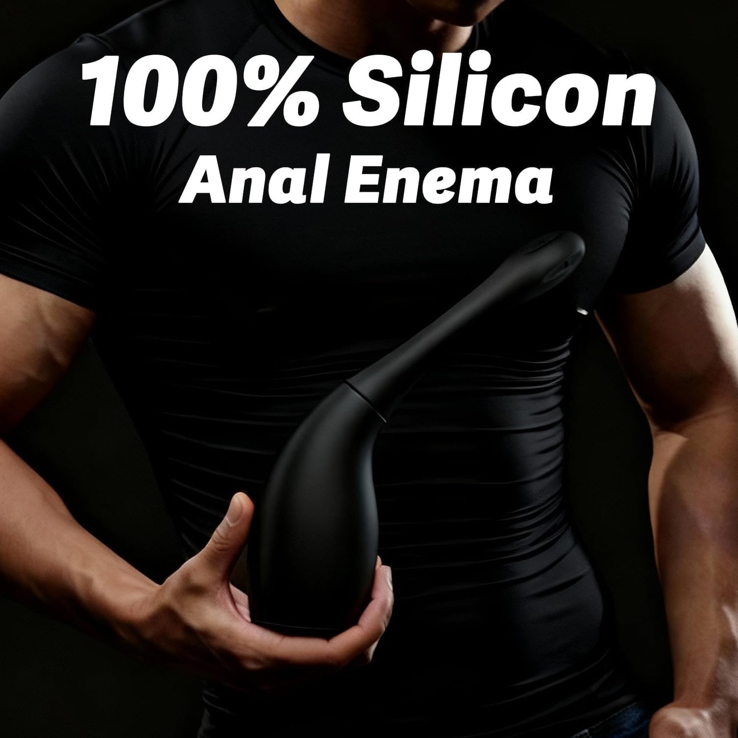 Anal Douche Enema Bulb for Men Women, Silicone Enema Bulb with Silicon Nozzle for Men Women Colon Cleanse Reusable Anal Cleansing Feminine Care Douche Bottles with Ergonomic Comfort Grip