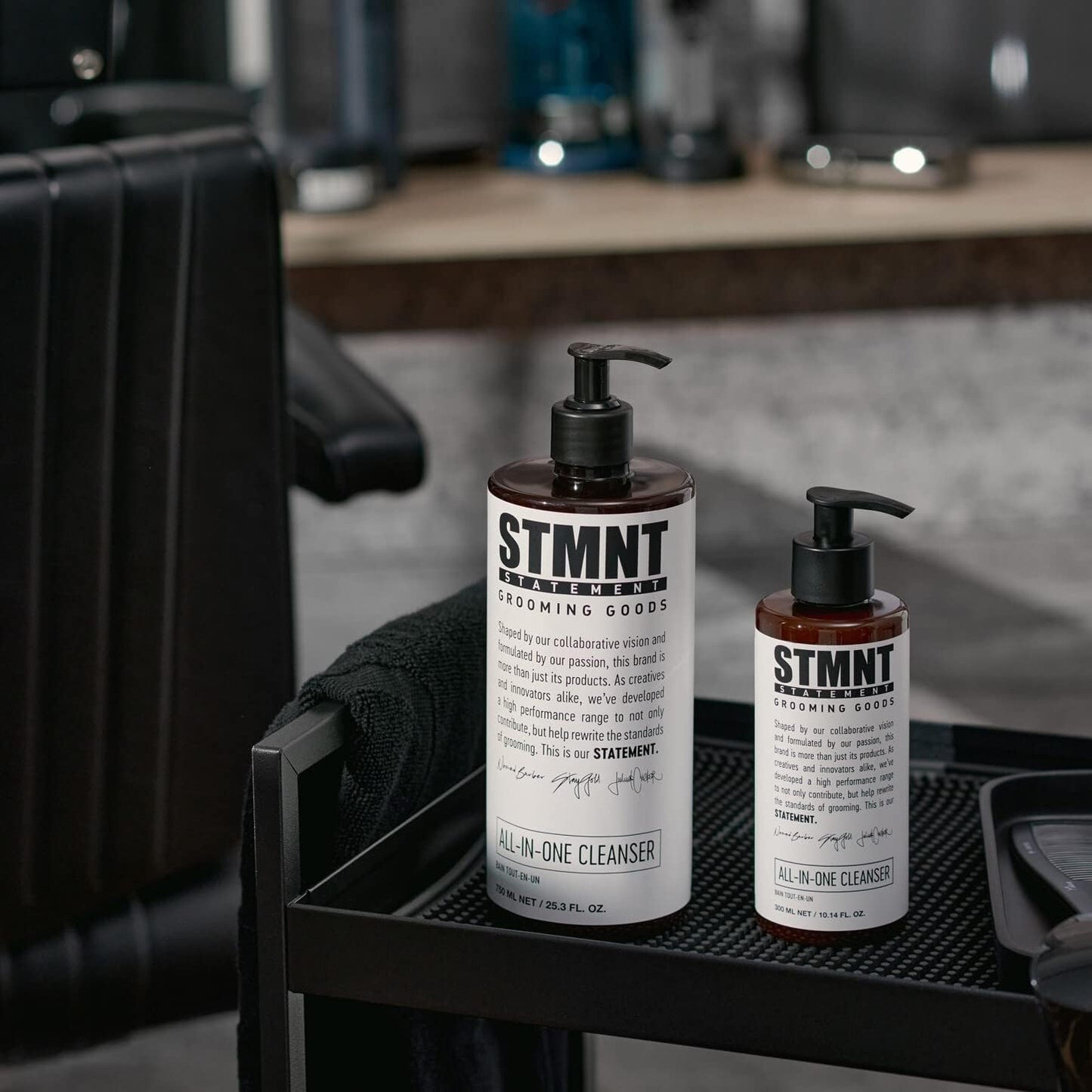 STMNT Grooming Goods All-In-One Daily Cleanser | SLS/SLES Sulfates Free | Extra Caring Formula w/Activated Charcoal & Menthol