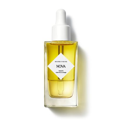 HERBIVORE Nova Facial Oil - Bi-Phase Oil with Tumeric + Niacinamide, Serum and Oil in one, Plant-based, Vegan, Cruelty-free, 50 mL / 1.7 oz