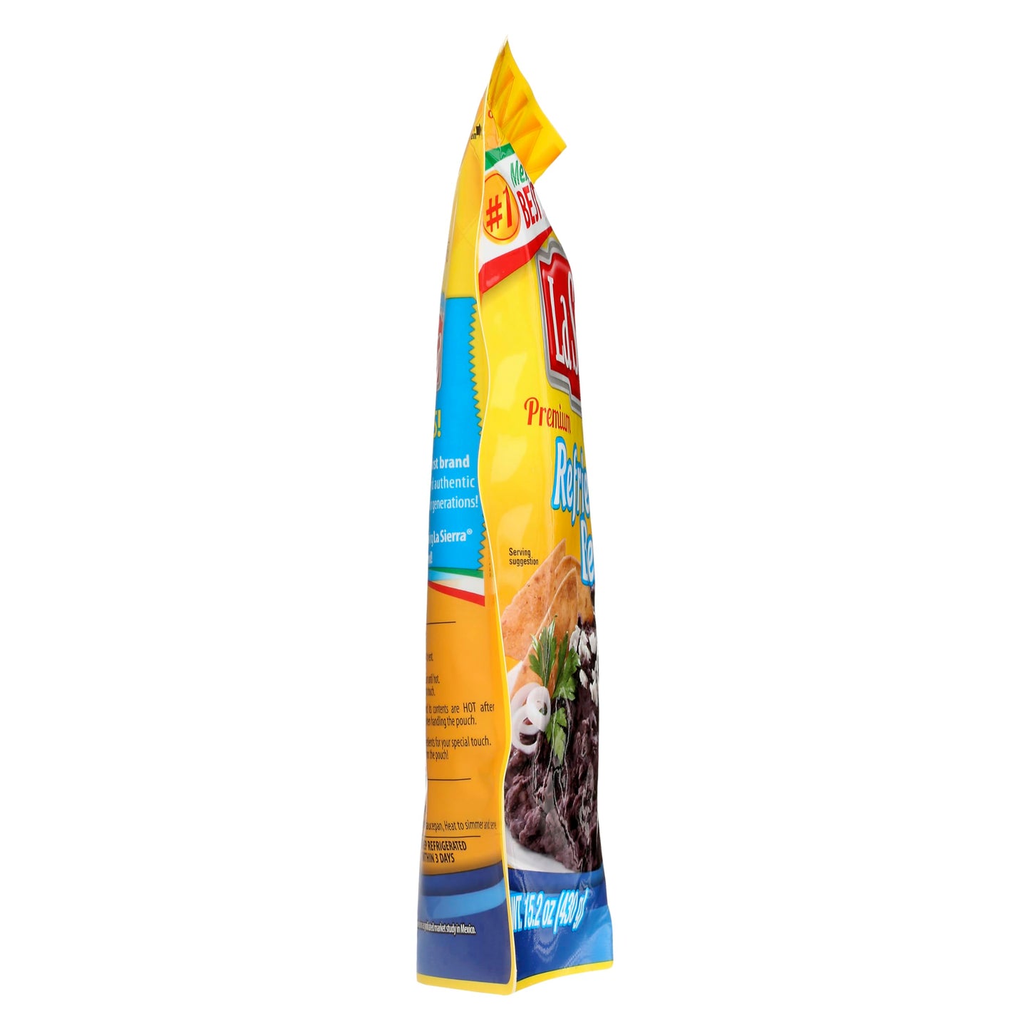 La Sierra Refried Black Beans, Ready-to-Eat, 15.2 Ounce Pouch
