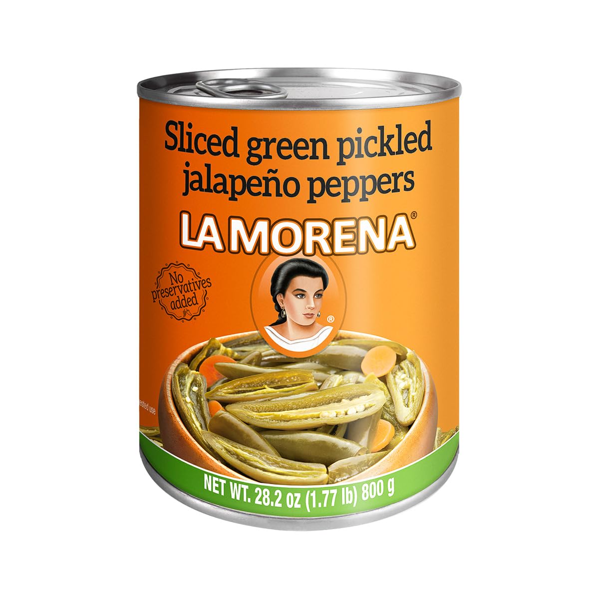 La Morena Sliced Jalapeño Peppers, 28oz (1 unit) (Packaging may vary)