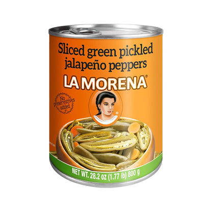 La Morena Sliced Jalapeño Peppers, 28oz (1 unit) (Packaging may vary)