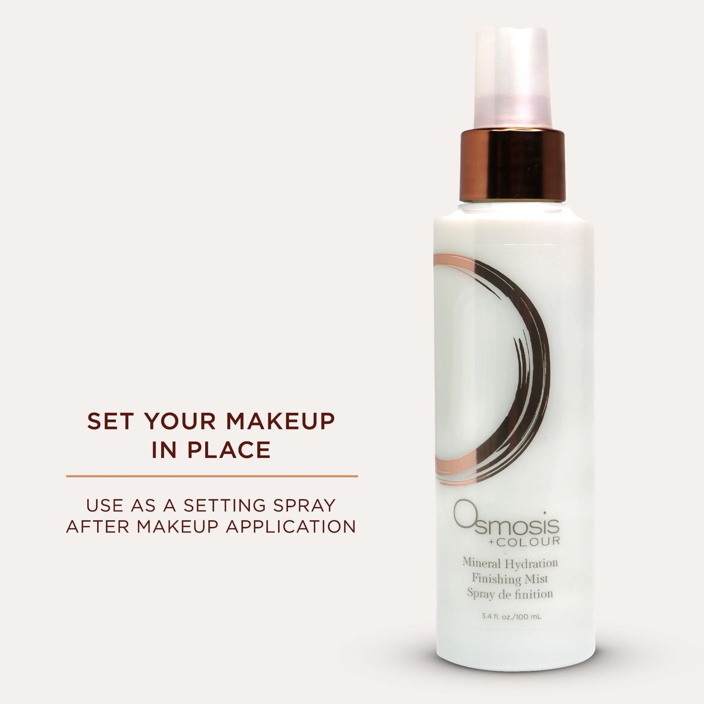Osmosis Mineral Hydration Finishing Facial Mist to Revive Skin Radiance, Makeup Setting Spray, 3.4 Fl Oz
