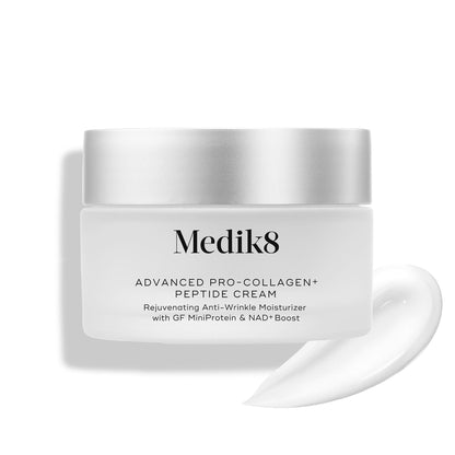 Medik8 Advanced Pro Collagen Peptide Cream - Daily Face Moisturizer for Dry Skin - Lifting Moisturizer Face Cream with Anti-Aging Peptides - 1.6 oz
