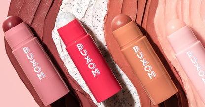 BUXOM Power-Full Plumping Lip Balm, Tinted Lip Balm Plumper, Enhancing Lip Moisturizer, Hydrating & Smoothing Peptide Lip Treatment, Cruelty-Free