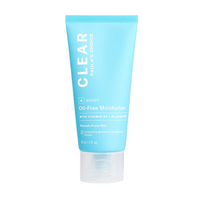 Paula's Choice CLEAR Oil-Free Face Moisturizer, Lightweight Facial Cream for Acne-Prone Skin, Hyaluronic Acid, Pore-Minimizing Niacinamide, Soothing Antioxidants, Calms Redness, Fragrance- Free