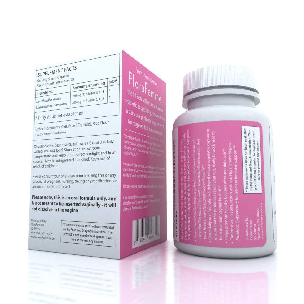 Ultimate Daily Oral Probiotic Supplement - Support Urinary Tract & Vaginal Health - Eliminate Vaginal Odor, Balance pH, & Restore Proper Gut & Vaginal Flora - Ultra Potent Women's Blend