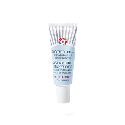 First Aid Beauty - Hydrating Eye Cream with Hyaluronic Acid, Nourishing Eye Cream that Provides 24 hours of Hydration, Helps Smooth Fine Lines, Wrinkles & Puffiness, Safe for Sensitive Skin, 0.5 oz