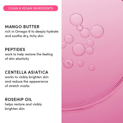 Evereden Nourishing Stretch Mark Cream (4 fl.oz): Clean & Vegan Cream for Pregnancy and Postpartum | Pregnancy Stretch Mark Prevention | Rich in Vitamins & Minerals | Valentine Gifts for Women