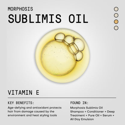 FRAMESI Morphosis Sublimis Oil Deep Treatment 8.4 fl oz, Moisturizing Treatment for Hair