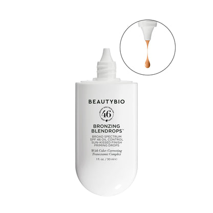 BeautyBio BLENDROPS. Broad Spectrum SPF 46 Oil-Control Priming Drops With Color-Correcting Tranexamic Complex