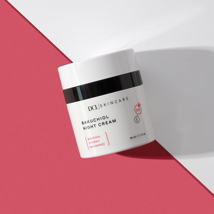 DCL Skincare Bakuchiol Night Cream for Skin Renewal, 1.7 Fl oz