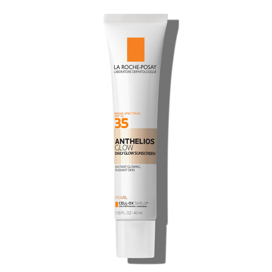 La Roche-Posay Anthelios Glow Tinted Sunscreen for Face with SPF 35, Broad Spectrum Protection, For All Skin Types Including Sensitive Skin, 24Hr Hydration, Lightweight & Fast Absorbing, Glowy Finish