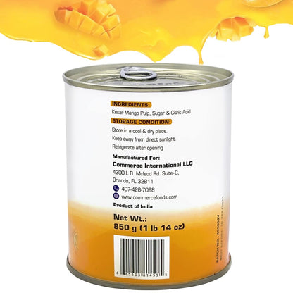 Eastern Feast - Kesar Mango Pulp, 30oz / 850g