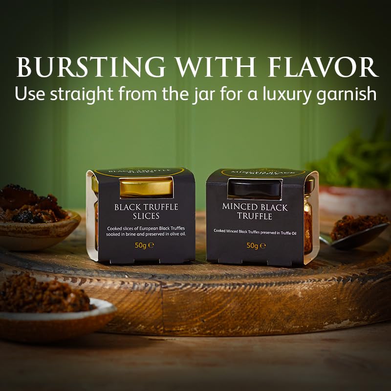TruffleHunter - Black Truffle Slices and Minced Black Truffle - 2 x 1.74 Oz