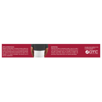 OTC Abdominal Binder for Men, Three-Panel Body, 9-Inch Elastic
