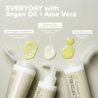Paul Mitchell Clean Beauty Everyday Leave-In Treatment, Leave-In Conditioner, Delivers Hydration, For All Hair Types, 5.1 fl. oz