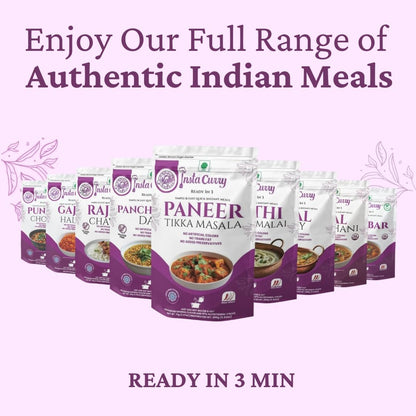 Insta Curry Gajar Halwa - Ready To Eat Indian Food Freeze Dried Carrot Pudding – Vegetarian Meals - Instant Halwa – Healthy Indian Curry Meals Ready in 3 Min – 1 Pack