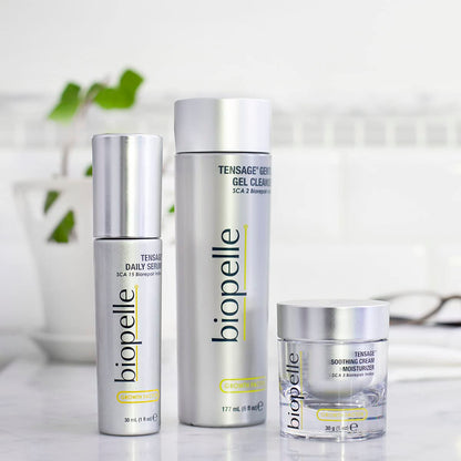 Biopelle Tensage Growth Factor Soothing Oil Free Moisturizer Face Cream with SCA 3 Biorepair Index, Snail Mucin Moisturizer for Oily Skin with Hyaluronic Acid and Antioxidants, 1 Oz