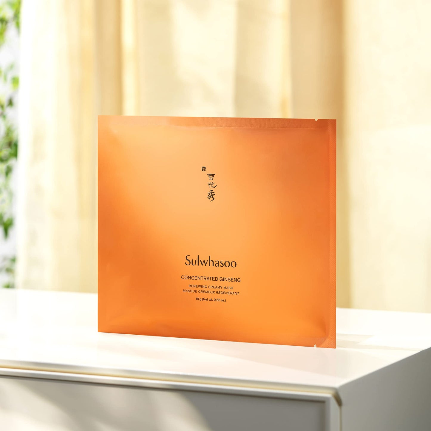 Sulwhasoo Concentrated Ginseng Renewing Sheet Mask - Korean Anti-Aging Skincare, Visibly Improves Wrinkles and Firmness, Nourishes, Hydrates & Soothes, Ginseng, Peptides & Squalene