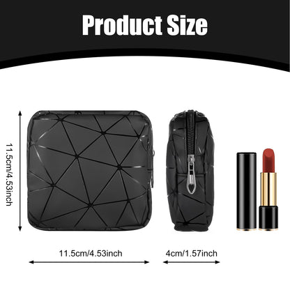 Period Sanitary Bag, Napkin Storage Bag Tampon Pouch Portable Feminine Care First Period Kit for Teen Ladies Women (Black)