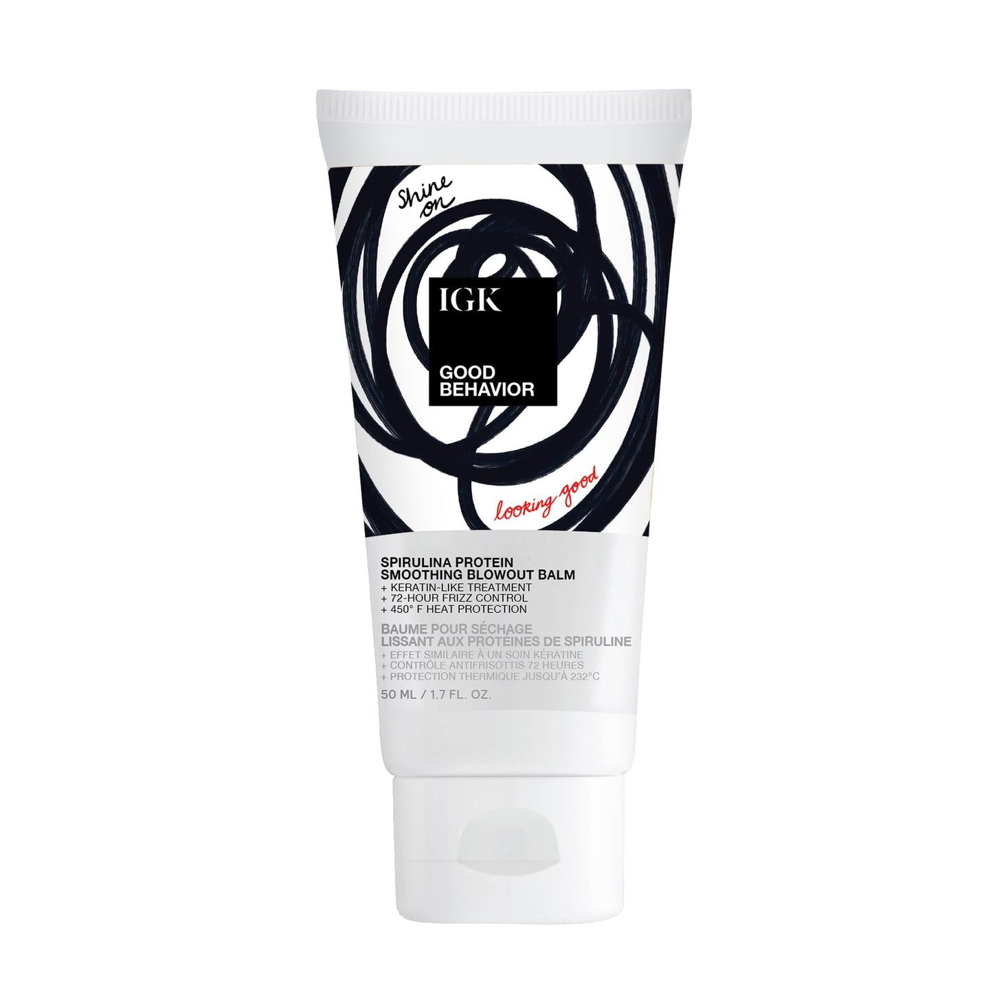 IGK Good Behavior Spirulina Protein Anti-Frizz Smoothing Blowout
