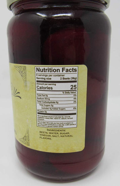 Buc-ees Pickled Beets in a Resealable Jar, Gluten Free, No High Fructose Corn Syrup, 16 Fl. Ounces