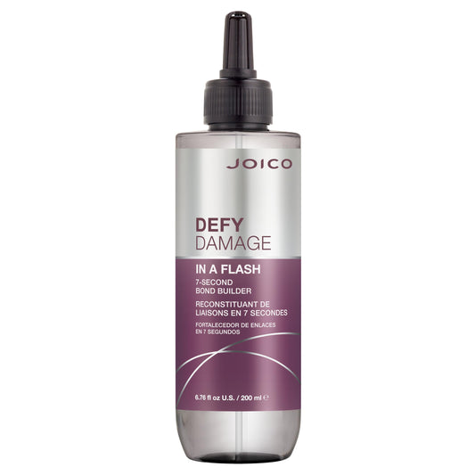 Joico Defy Damage In A Flash 7-Second Bond Building Hair Treatment | With Liquid Keratin | Quick Bond Strengthening & Protection | Color -Safe | Unique Liquid-To-Crème Formula | 6.76 Fl Oz