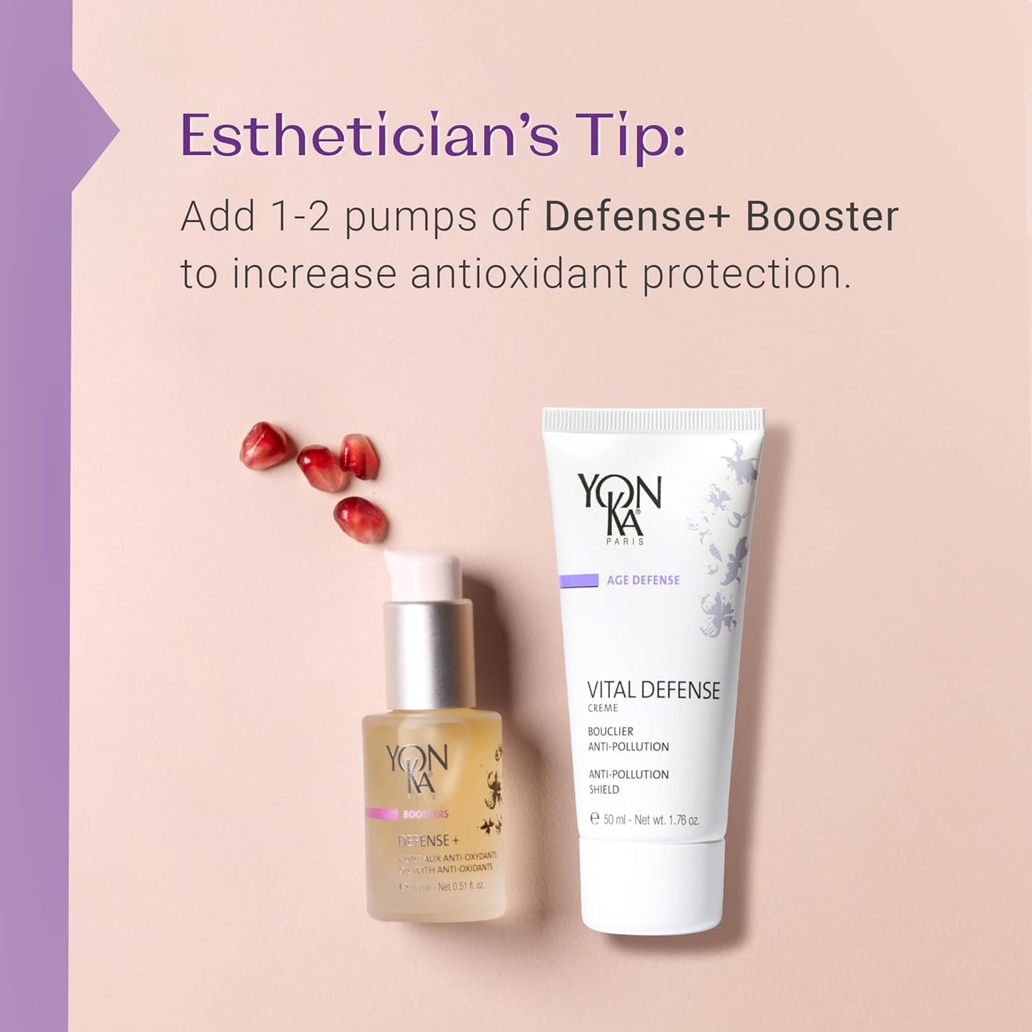 Yonka Paris | Vital Defense Day Cream | Pollution Protection Vitamin C Moisturizer with Myrtle CoQ10 | All Skin Types | 84% Natural Ingredients