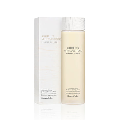 Elizabeth Arden White Tea Skin Solutions Moisture Infusing Bi-Phase Toning Lotion, Hydrating Face Toner, Alcohol-Free & Vegan, 6.76 fl oz (Pack of 1)