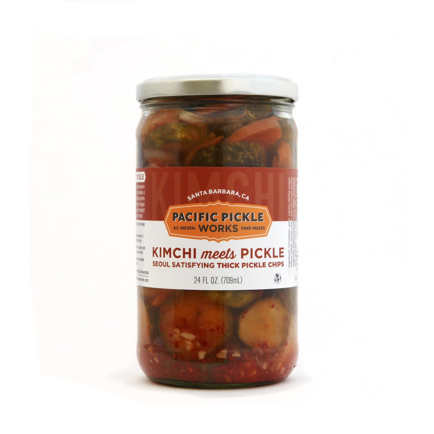 Pacific Pickle Works - Kimchi meets Pickle - Seoul Satisfying Thick Pickle Chips, 24 Fl Oz (Pack of 3)