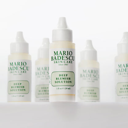 Mario Badescu Deep Blemish Solution, Spot Treatment for Face with Potent Zinc Oxide, Niacinamide and B Vitamins Overnight Treatment Serum that Targets Large Blemishes Under the Skin