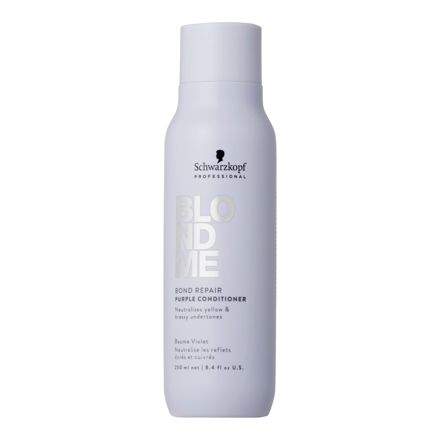 BlondMe Bond Repair Purple Conditioner for Blonde Hair, 8.45 Fl Oz | Neutralizes Yellow & Brassy Tones | Lightweight, Nourishing & Detangles | For Moisturized, Healthy-Looking Cool-Toned Blondes