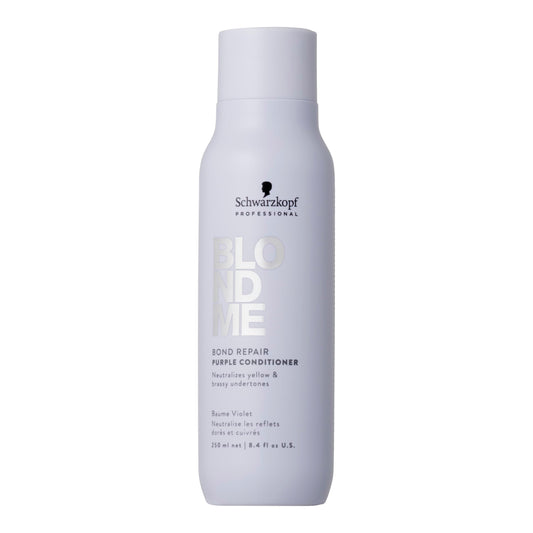 BlondMe Bond Repair Purple Conditioner for Blonde Hair, 8.45 Fl Oz | Neutralizes Yellow & Brassy Tones | Lightweight, Nourishing & Detangles | For Moisturized, Healthy-Looking Cool-Toned Blondes